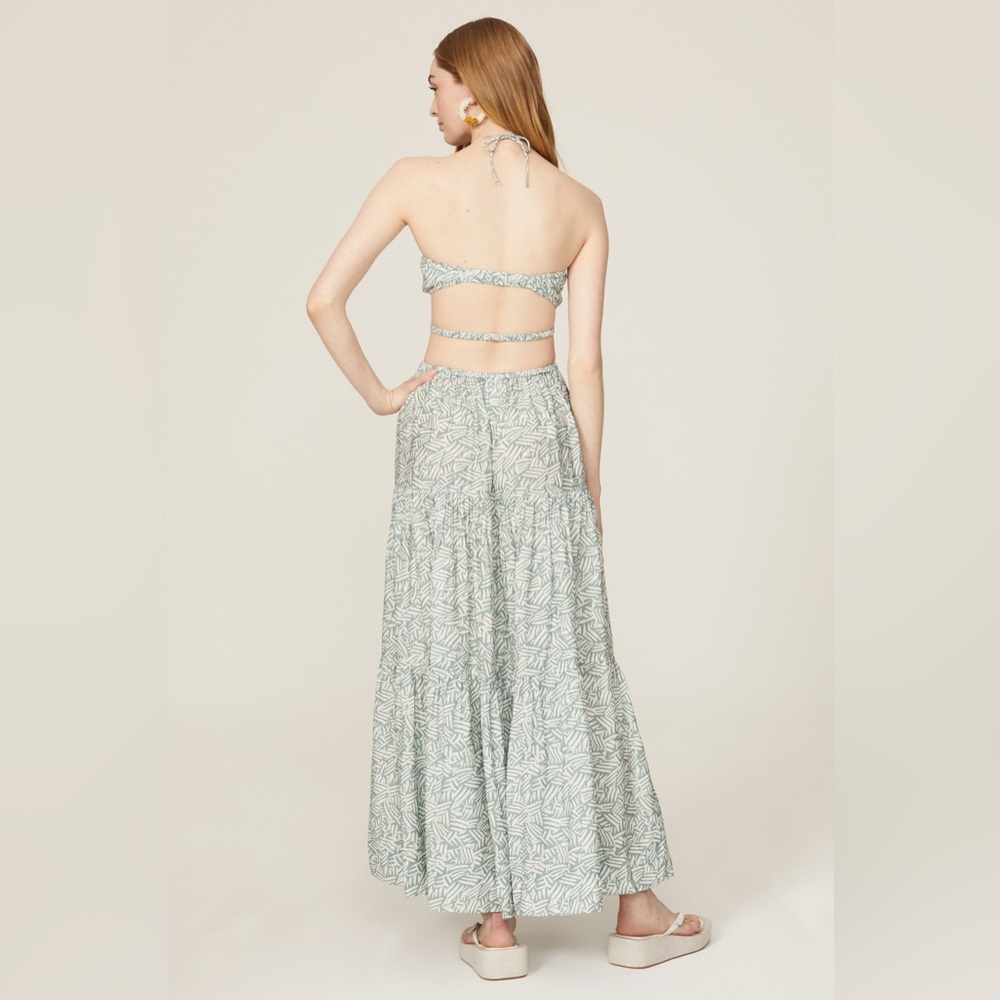 JONATHAN SIMKHAI Laurel Cut-Out Printed Maxi Dress - Picture 3 of 12